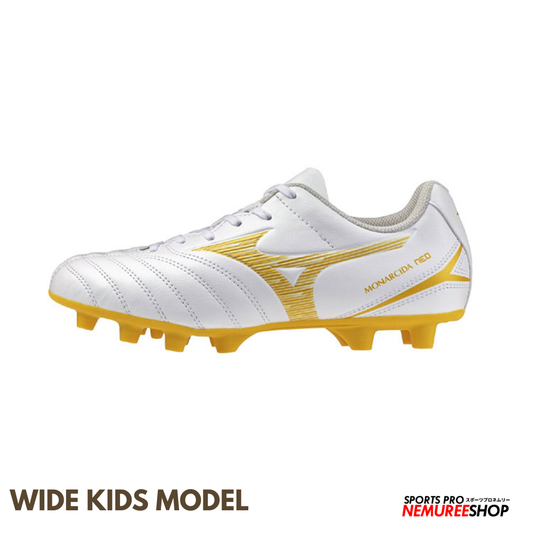 MIZUNO Football Shoes MONARCIDA NEO 3 SELECT JR WIDE (WHITE / GOLD)