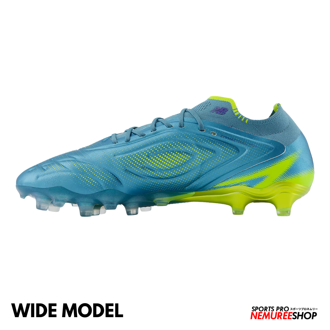 NEW BALANCE Football Shoes TEKELA ELITE FG V5 WIDE (METALIC BLUE / ALKALINE GREEN / NAVY)