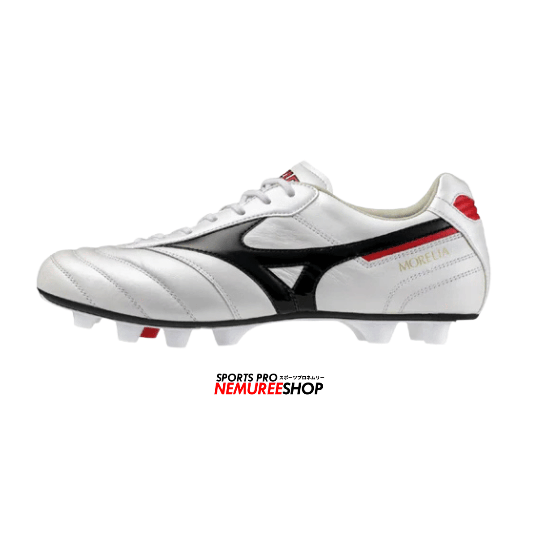 MIZUNO Football Shoes MORELIA 2 ELITE (WHITE/BLACK/CHINESE RED) - Nemuree Shop - Online Sports Store