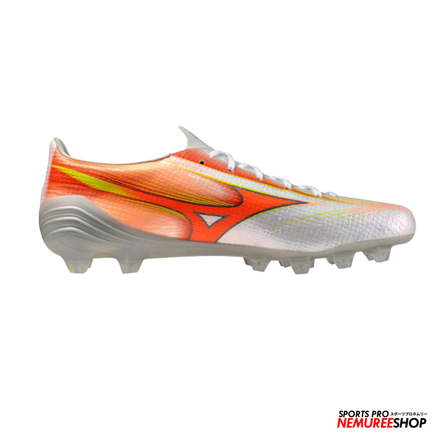 MIZUNO Football Shoes ALPHA 3 ELITE (WHITE/LAVA ORANGE/EVENING PRIMROSE)