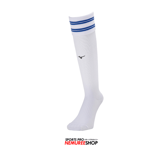 MIZUNO Accessories LINE SOCKS (WHITE/SURF BLUE) - Nemuree Shop - Online Sports Store