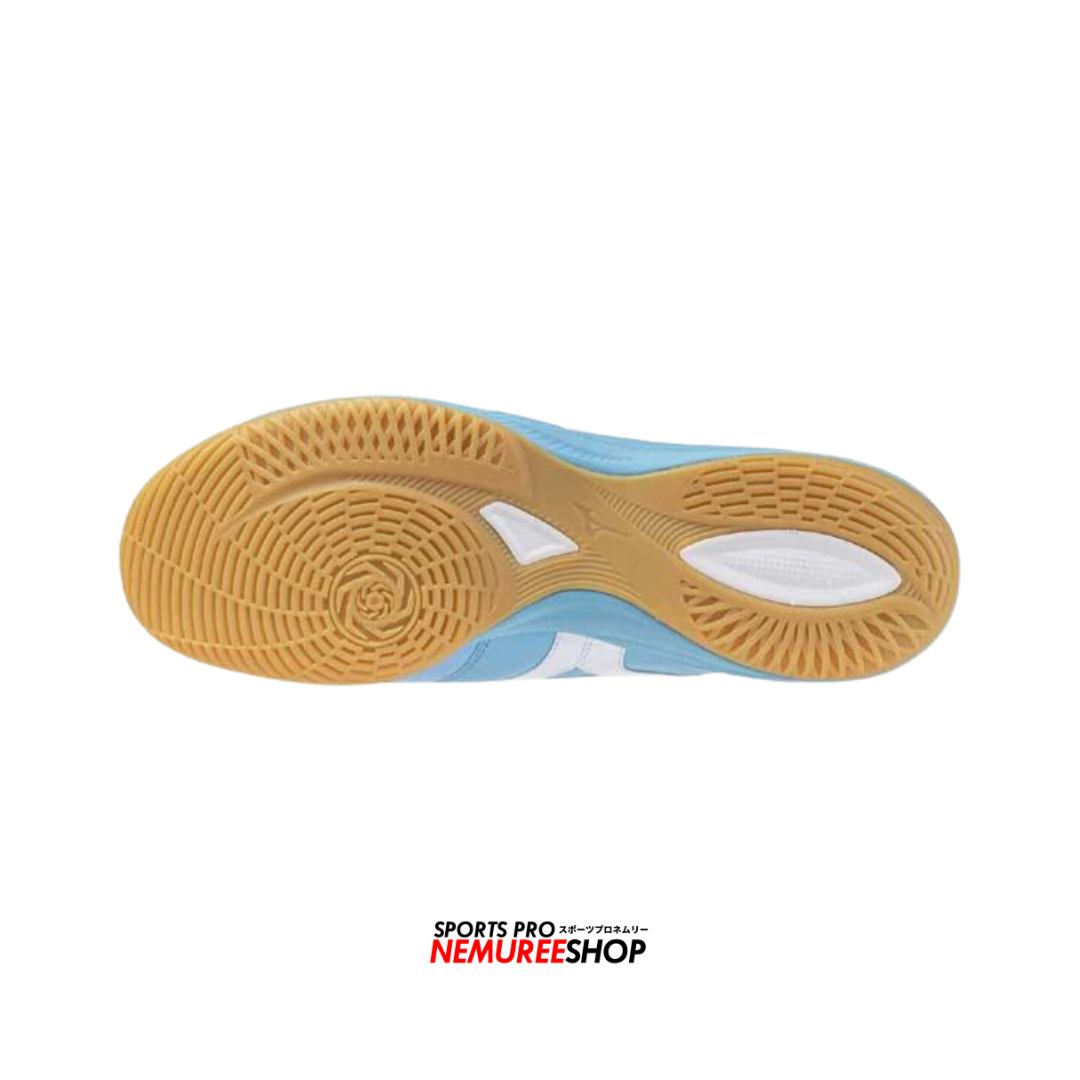 MIZUNO Futsal Shoes MORELIA SALA ELITE IN (CELESTE / WHITE / MP GOLD) - Nemuree Shop - Online Sports Store