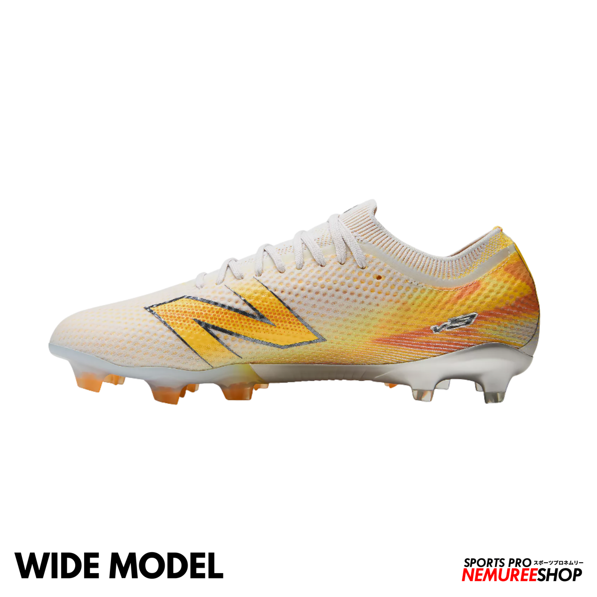 NEW BALANCE Football Shoes FURON ELITE FG V9 WIDE (FRESH AIR/SATSUMA ORANGE)