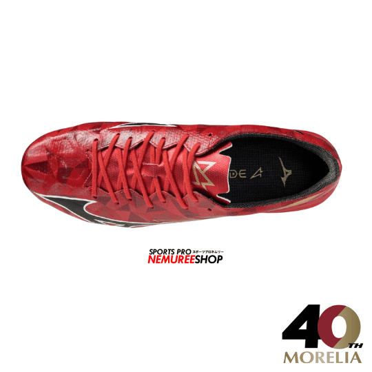 MIZUNO Football Shoes ALPHA 2 PRO (MORELIA 40TH RED/BLACK/GOLD) - Nemuree Shop - Online Sports Store