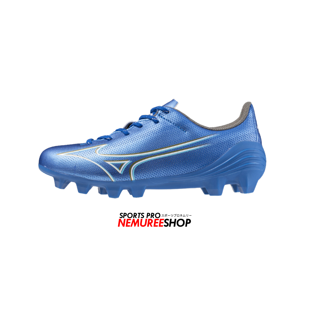 MIZUNO Football Shoes ALPHA JR (LASER BLUE/WHITE/GOLD) - Nemuree Shop - Online Sports Store