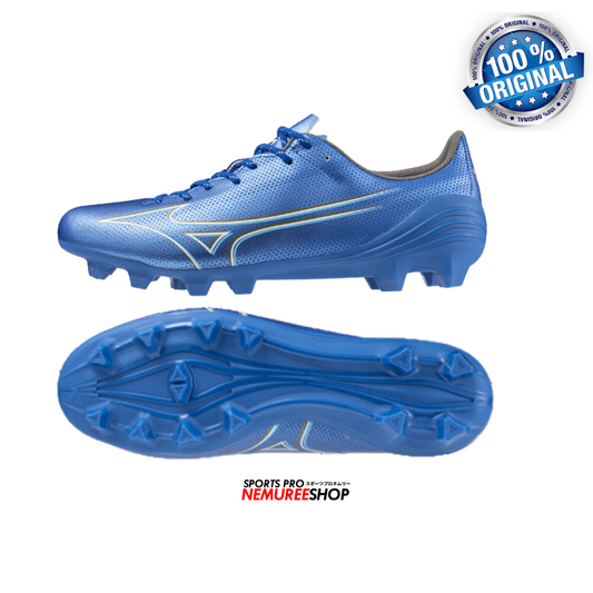 MIZUNO Soccer Shoes ALPHA SELECT (LASER BLUE/WHITE/GOLD) - Nemuree Shop - Online Sports Store