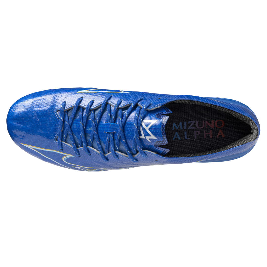 MIZUNO Soccer Shoes ALPHA ELITE (LASER BLUE/WHITE/GOLD) - Nemuree Shop - Online Sports Store