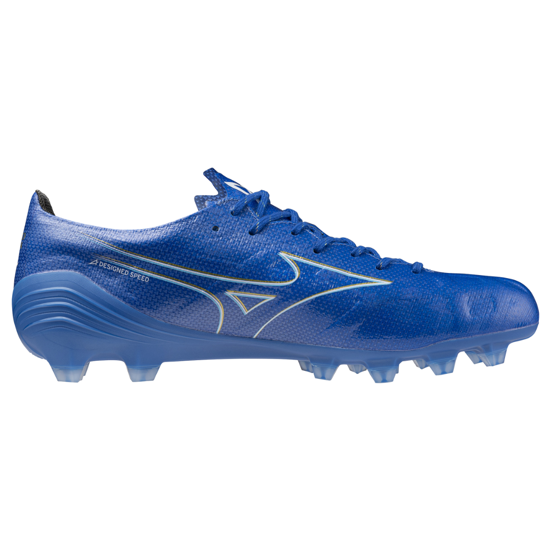 MIZUNO Soccer Shoes ALPHA ELITE (LASER BLUE/WHITE/GOLD) - Nemuree Shop - Online Sports Store