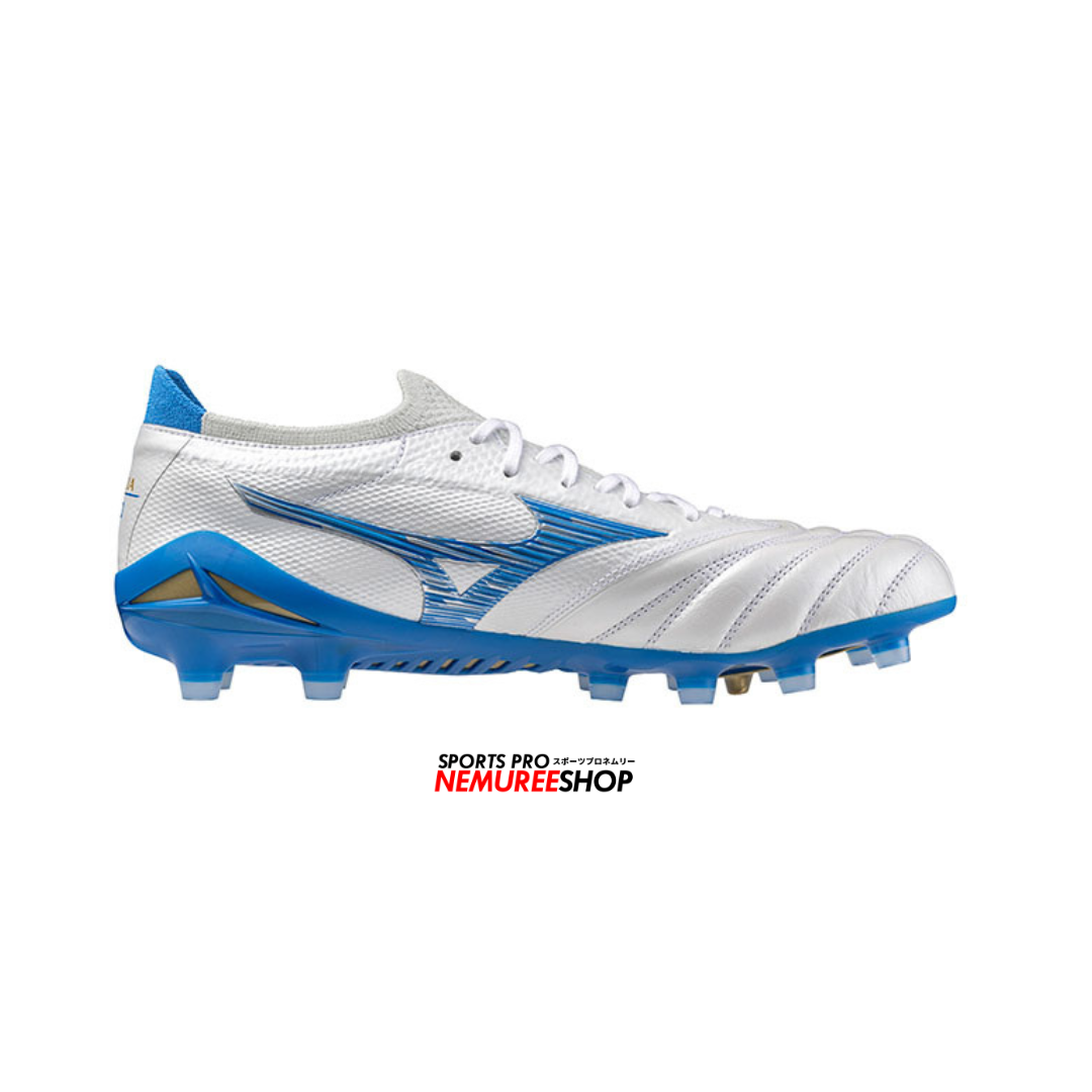 MIZUNO Football Shoes MORELIA NEO 4 BETA JAPAN (WHITE/LASER BLUE/LASER BLUE) - Nemuree Shop - Online Sports Store