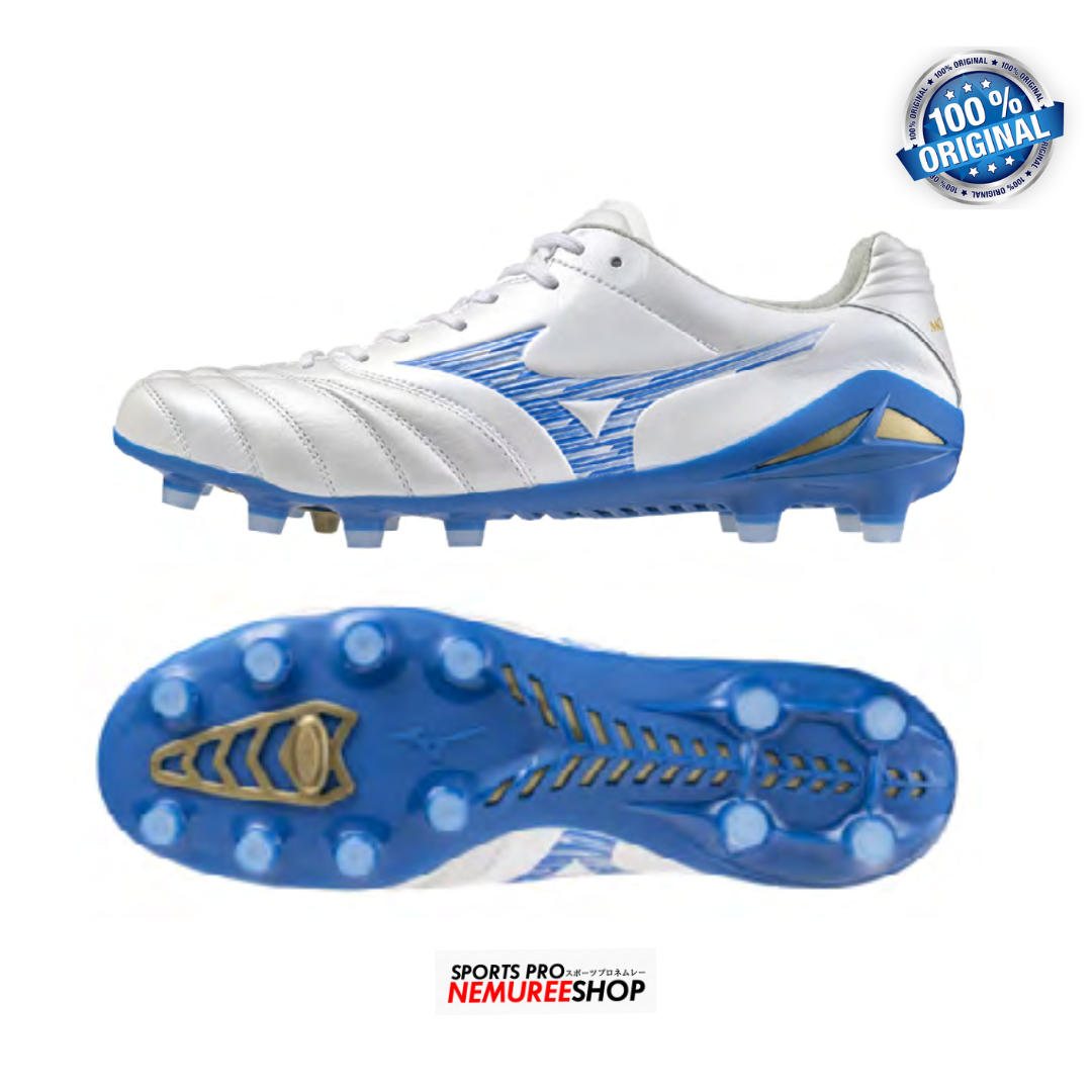 MIZUNO Football Shoes MONARCIDA NEO 3 ELITE (WHITE/LASER BLUE) - Nemuree Shop - Online Sports Store