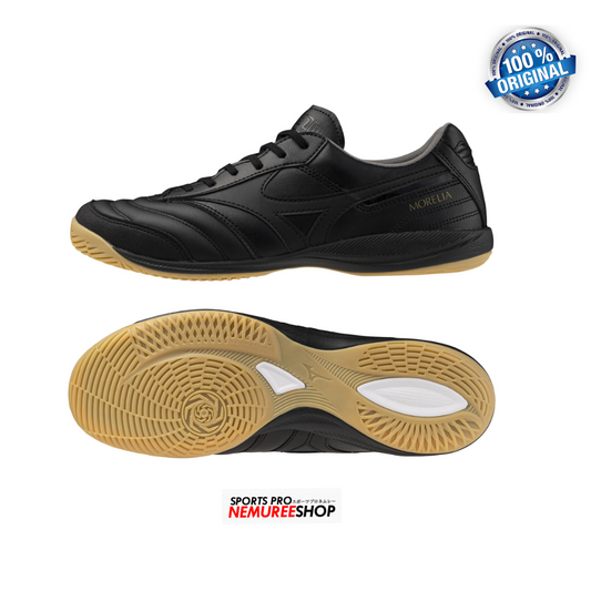 MIZUNO Futsal Shoes MORELIA SALA ELITE IN (BLACK/BLACK/BLACK) - Nemuree Shop - Online Sports Store