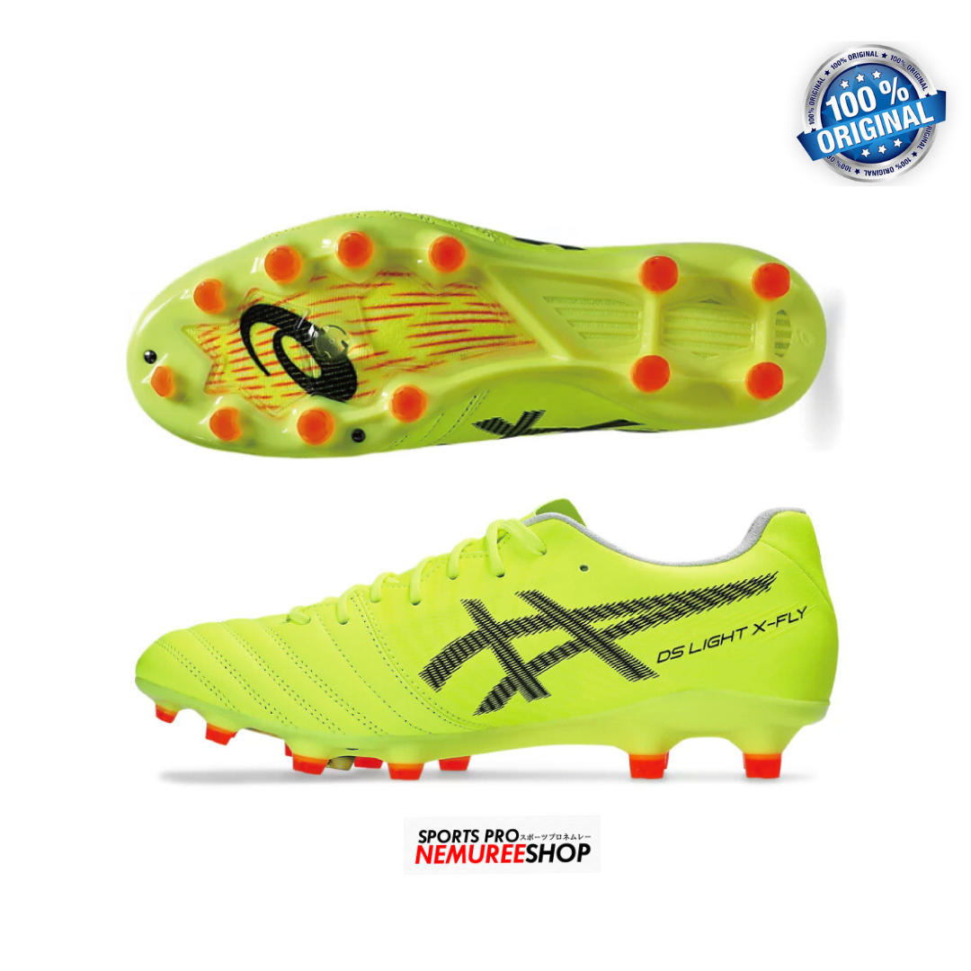 ASICS Soccer Shoes DS LIGHT X-FLY PRO 2 PARIS (SAFETY YELLOW/BLACK) - Nemuree Shop - Online Sports Store