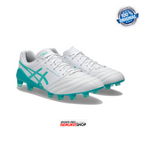 ASICS Soccer Shoes DS LIGHT X-FLY 5 (WHITE/SEA GLASS) - Nemuree Shop - Online Sports Store