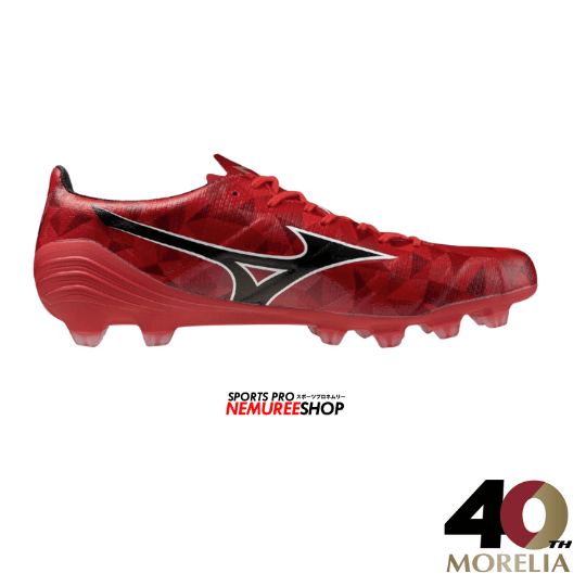 MIZUNO Football Shoes ALPHA 2 PRO (MORELIA 40TH RED/BLACK/GOLD) - Nemuree Shop - Online Sports Store