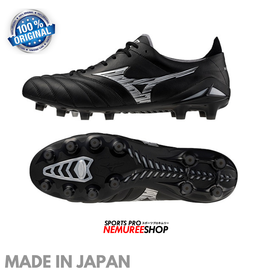 MIZUNO Football Shoes MORELIA NEO 4 JAPAN (BLACK/GALAXY SILVER) - Nemuree Shop - Online Sports Store