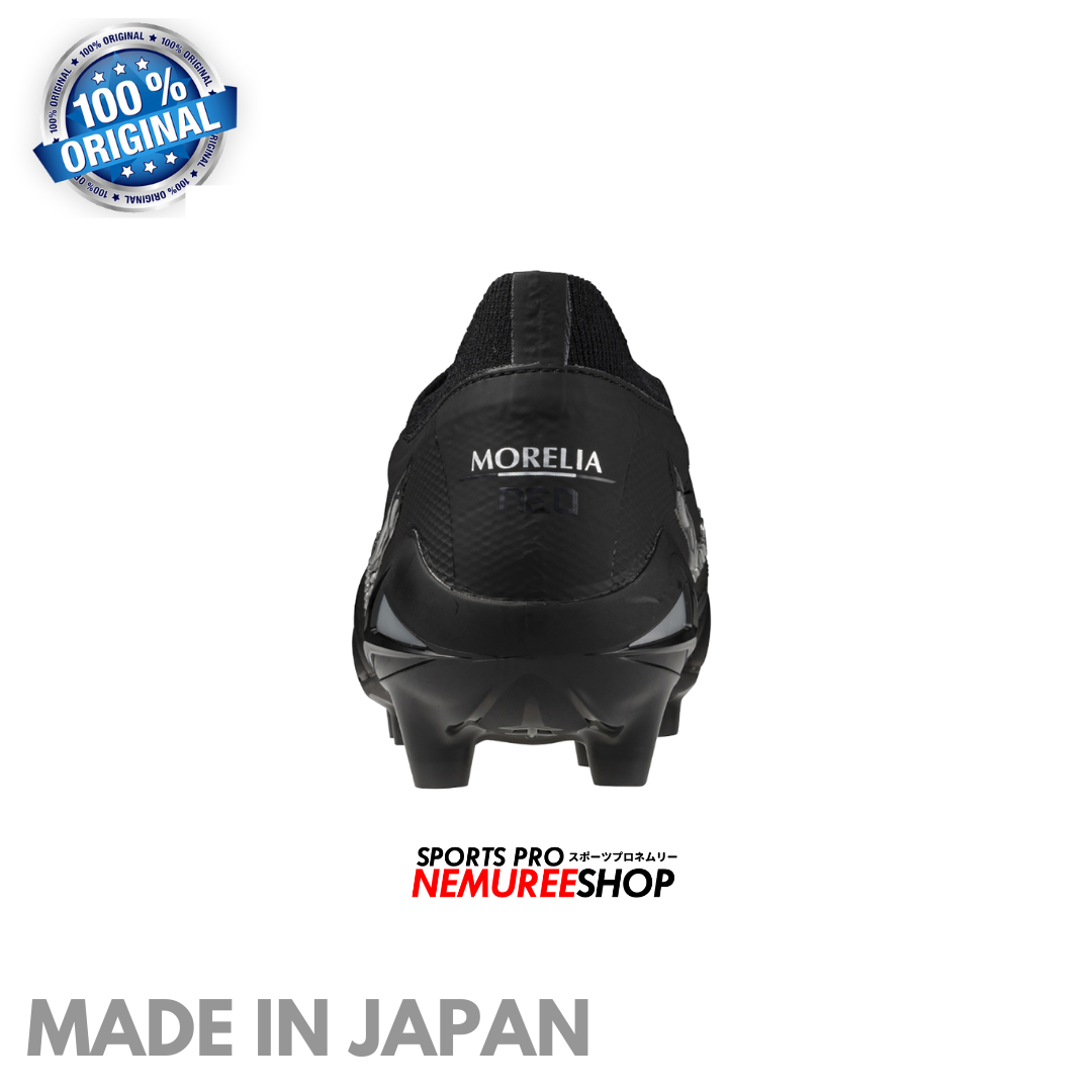 MIZUNO Football Shoes MORELIA NEO 4 BETA JAPAN (BLACK/GALAXY SILVER) - Nemuree Shop - Online Sports Store