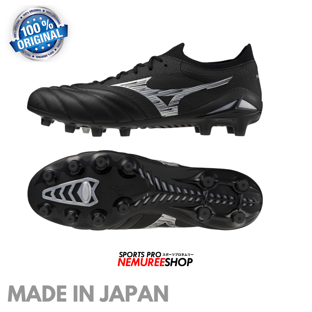MIZUNO Football Shoes MORELIA NEO 4 BETA JAPAN (BLACK/GALAXY SILVER) - Nemuree Shop - Online Sports Store