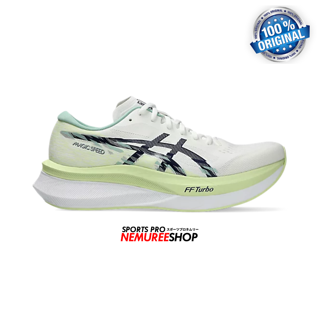 ASICS Running Shoes MAGIC SPEED 4 (WHITE/BLUE EXPANSE) - Nemuree Shop - Online Sports Store