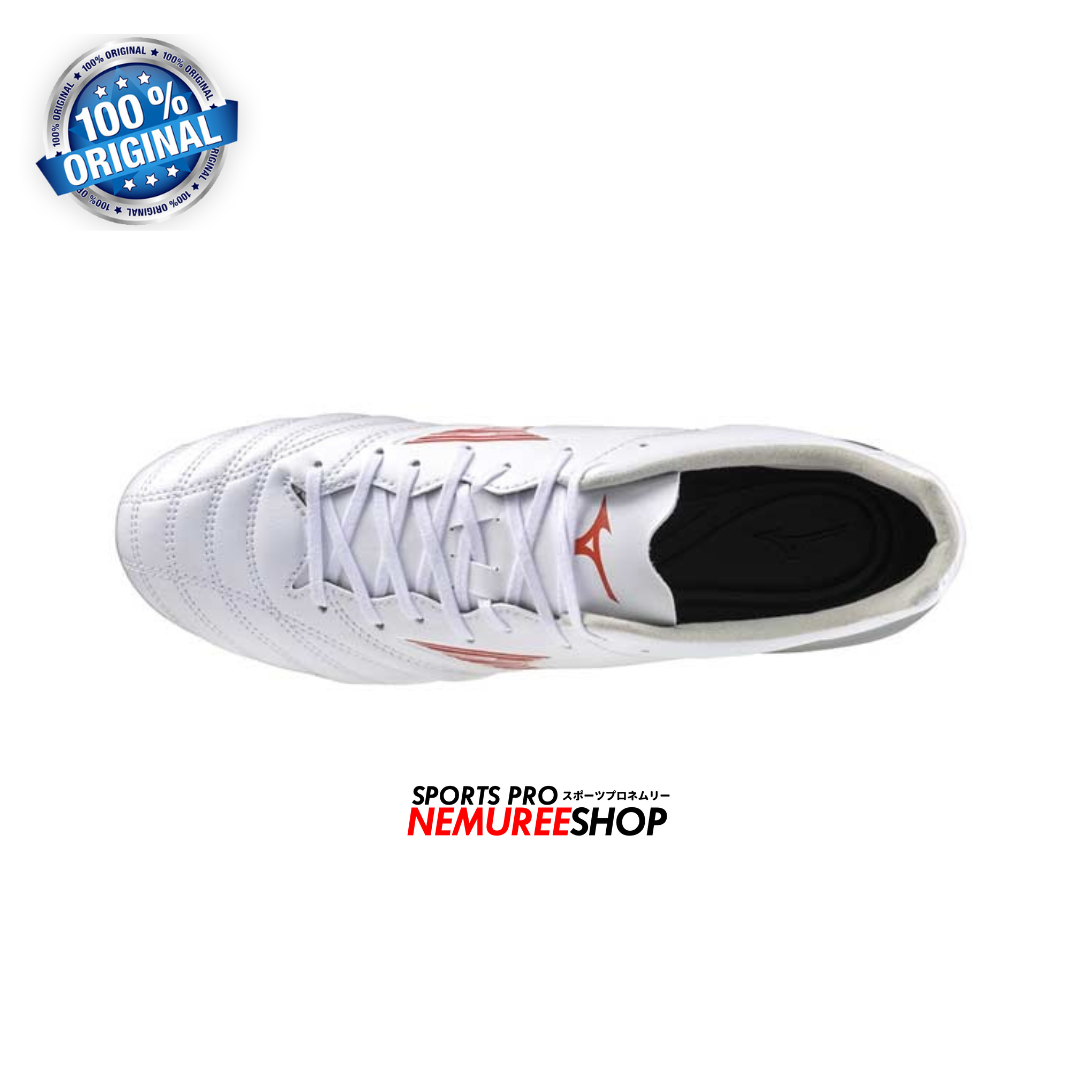 MIZUNO Football Shoes MONARCIDA NEO 3 PRO MIX (WHITE/RED) - Nemuree Shop - Online Sports Store