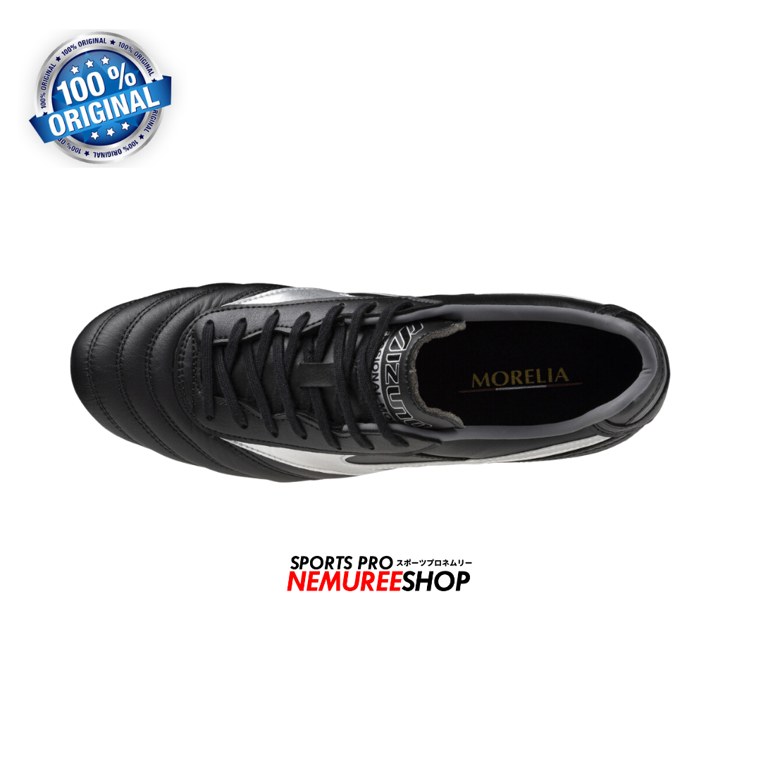 MIZUNO Football Shoes MORELIA 2 PRO (BLACK/GALAXY SILVER) - Nemuree Shop - Online Sports Store