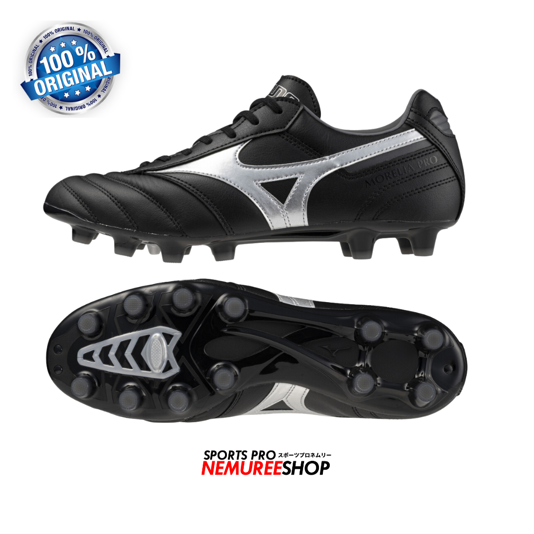 MIZUNO Football Shoes MORELIA 2 PRO (BLACK/GALAXY SILVER) - Nemuree Shop - Online Sports Store