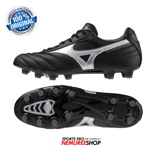 MIZUNO Football Shoes MORELIA 2 PRO (BLACK/GALAXY SILVER) - Nemuree Shop - Online Sports Store