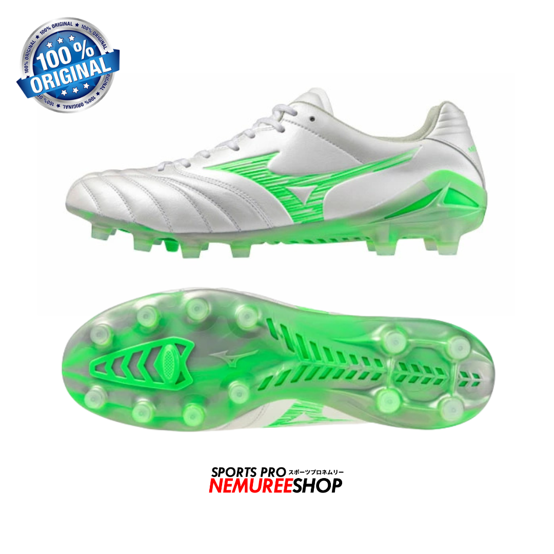 MIZUNO Football Shoes MONARCIDA NEO 3 ELITE (WHITE/NEON GREEN) - Nemuree Shop - Online Sports Store