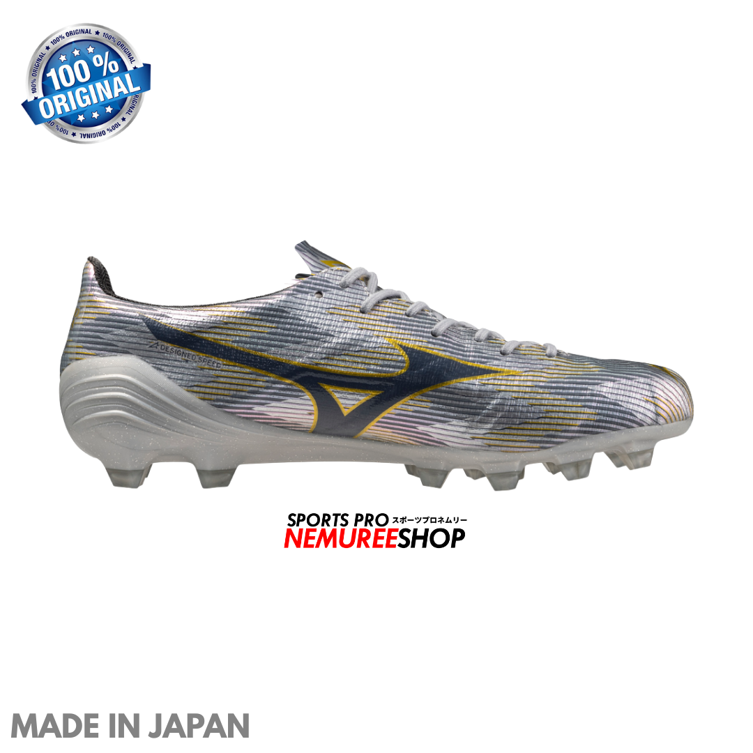 MIZUNO Football Shoes ALPHA 2 JAPAN (GALAXY SILVER/8605C/GOLD) - Nemuree Shop - Online Sports Store