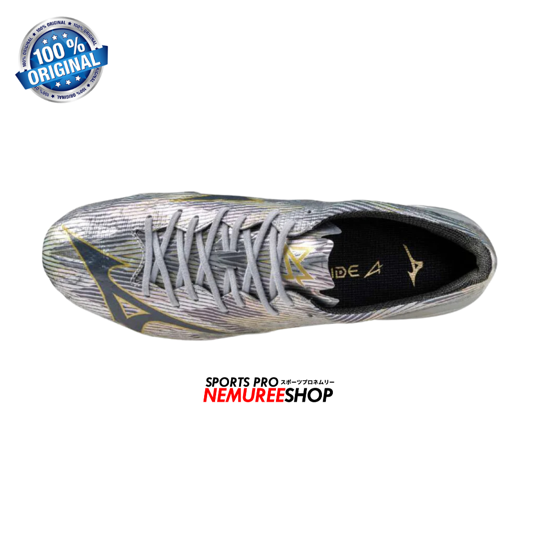 MIZUNO Football Shoes ALPHA 2 ELITE  (GALAXY SILVER/8605C/GOLD) - Nemuree Shop - Online Sports Store