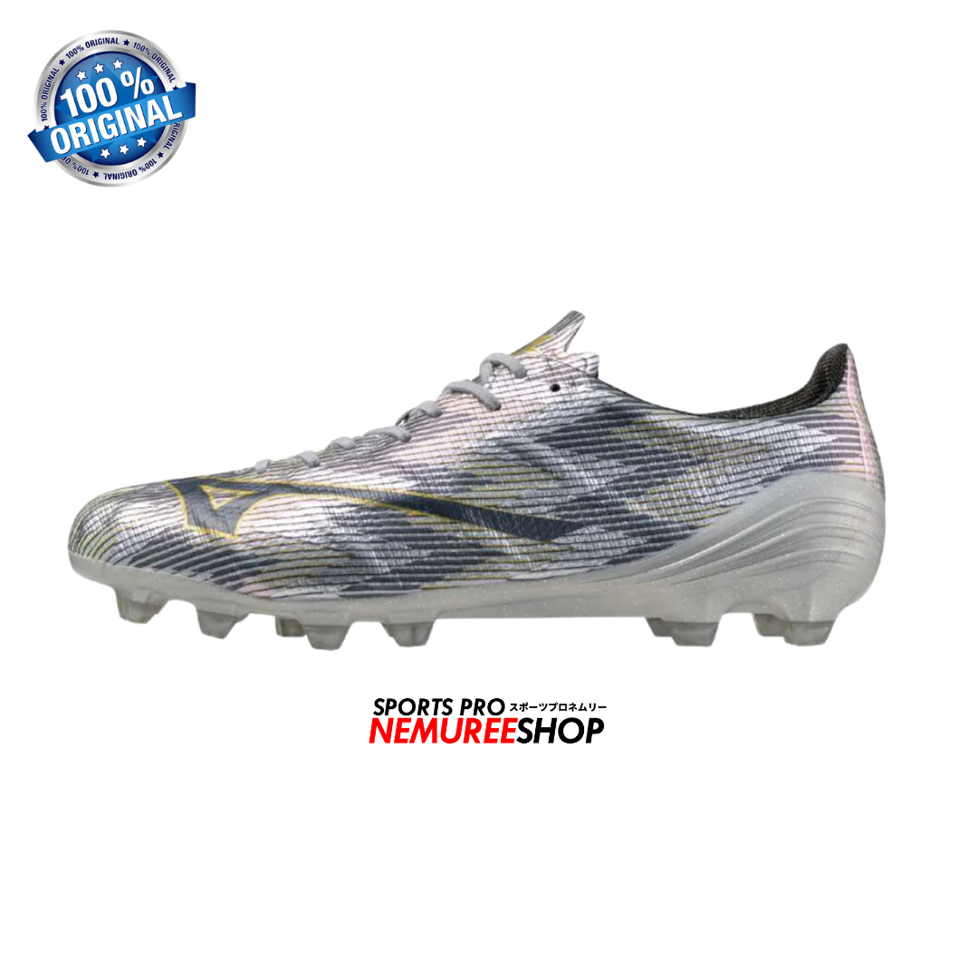 MIZUNO Football Shoes ALPHA 2 ELITE  (GALAXY SILVER/8605C/GOLD) - Nemuree Shop - Online Sports Store