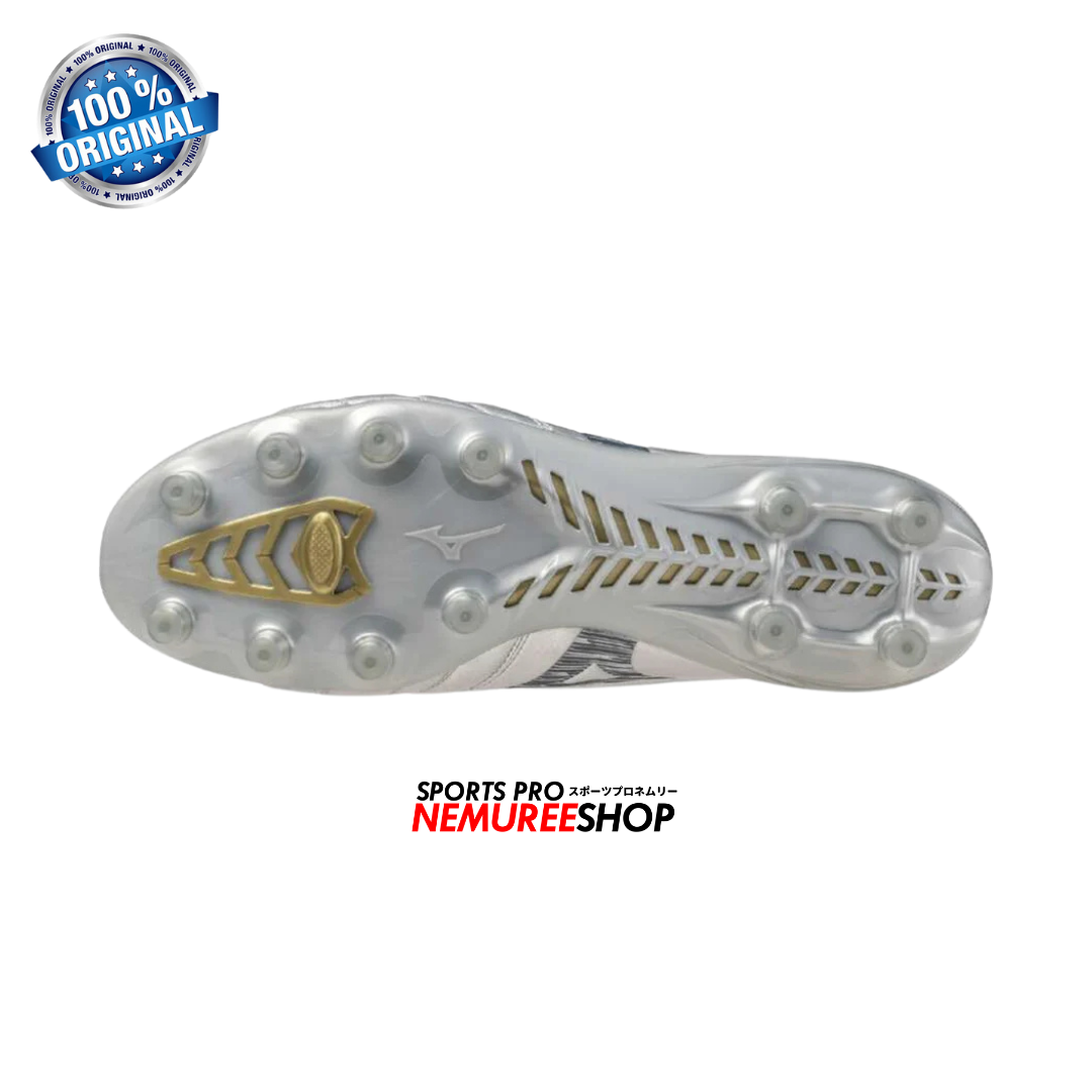 MIZUNO Football Shoes MORELIA NEO 4 ELITE (GALAXY SILVER/GOLD/8605C) - Nemuree Shop - Online Sports Store