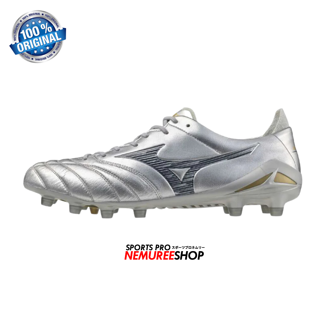 MIZUNO Football Shoes MORELIA NEO 4 ELITE (GALAXY SILVER/GOLD/8605C) - Nemuree Shop - Online Sports Store