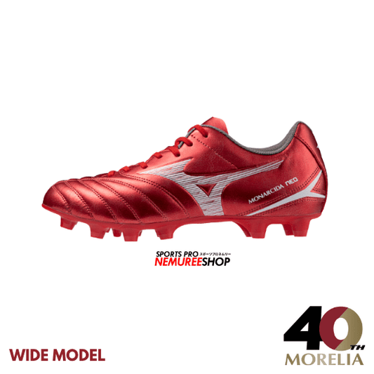 MIZUNO Football Shoes MONARCIDA NEO 3 SELECT (MORELIA 40TH RED/WHITE) - Nemuree Shop - Online Sports Store
