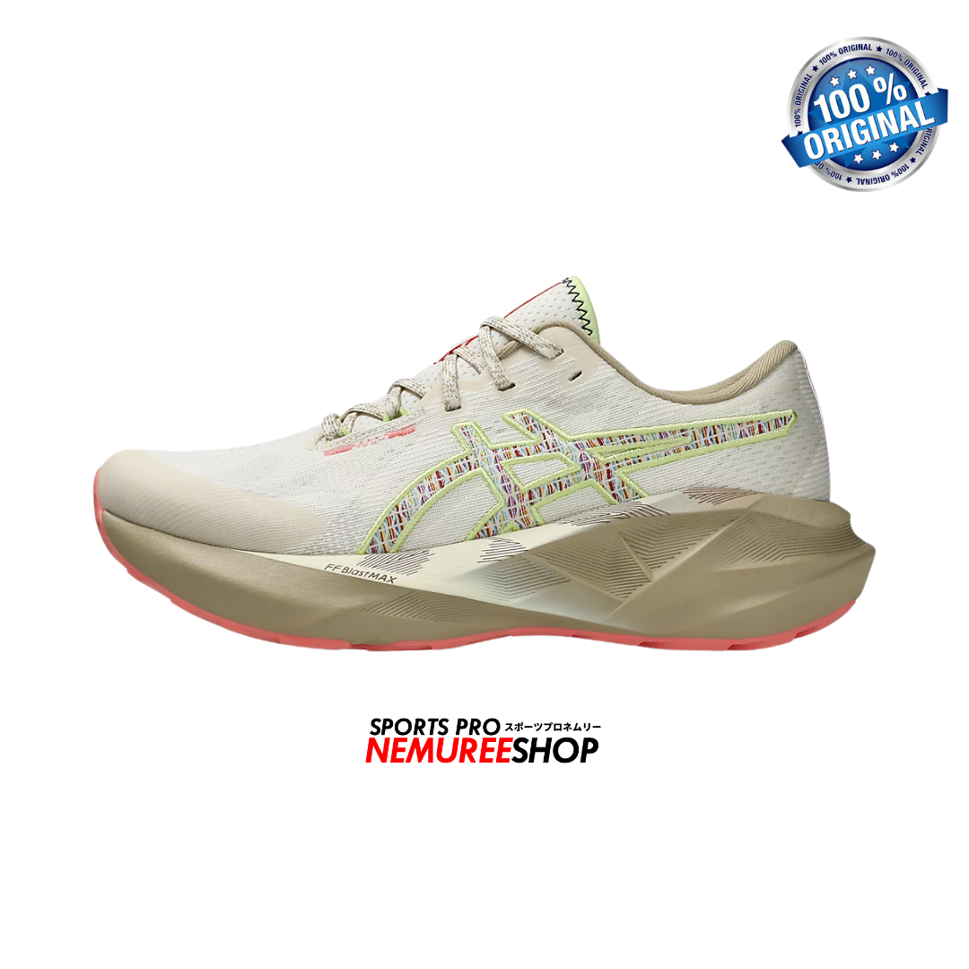 ASICS Women Running Shoes NOVABLAST 5 TR WOMEN (NATURE BATHING/LIME GREEN) - Nemuree Shop - Online Sports Store