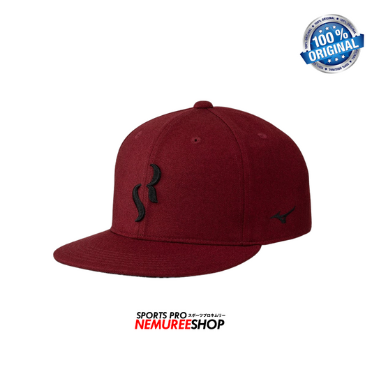 MIZUNO Accessories SR4 FLAT CAP UNISEX (MAROON RED) - Nemuree Shop - Online Sports Store
