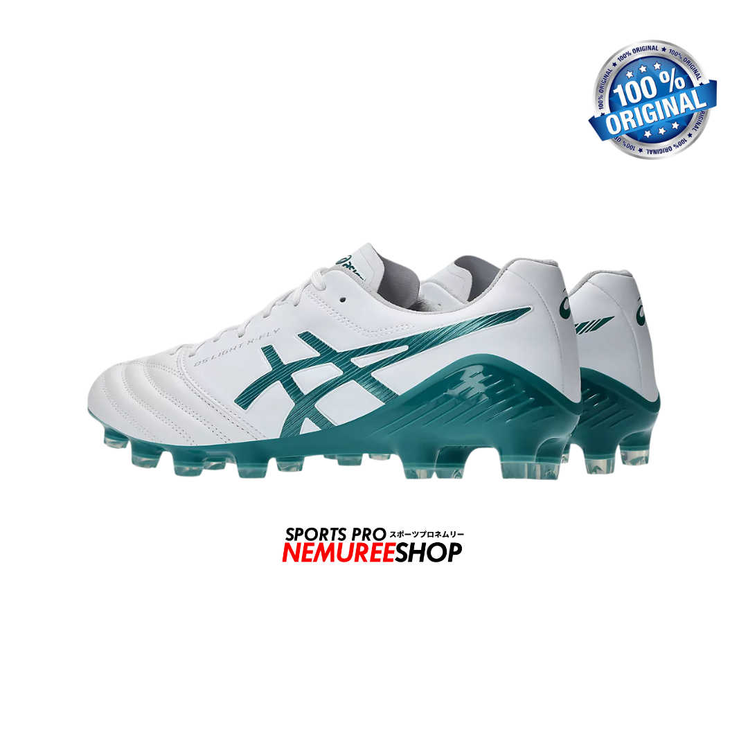 ASICS Football Shoes DS LIGHT X-FLY 5 (WHITE/RAINY LAKE) - Nemuree Shop - Online Sports Store