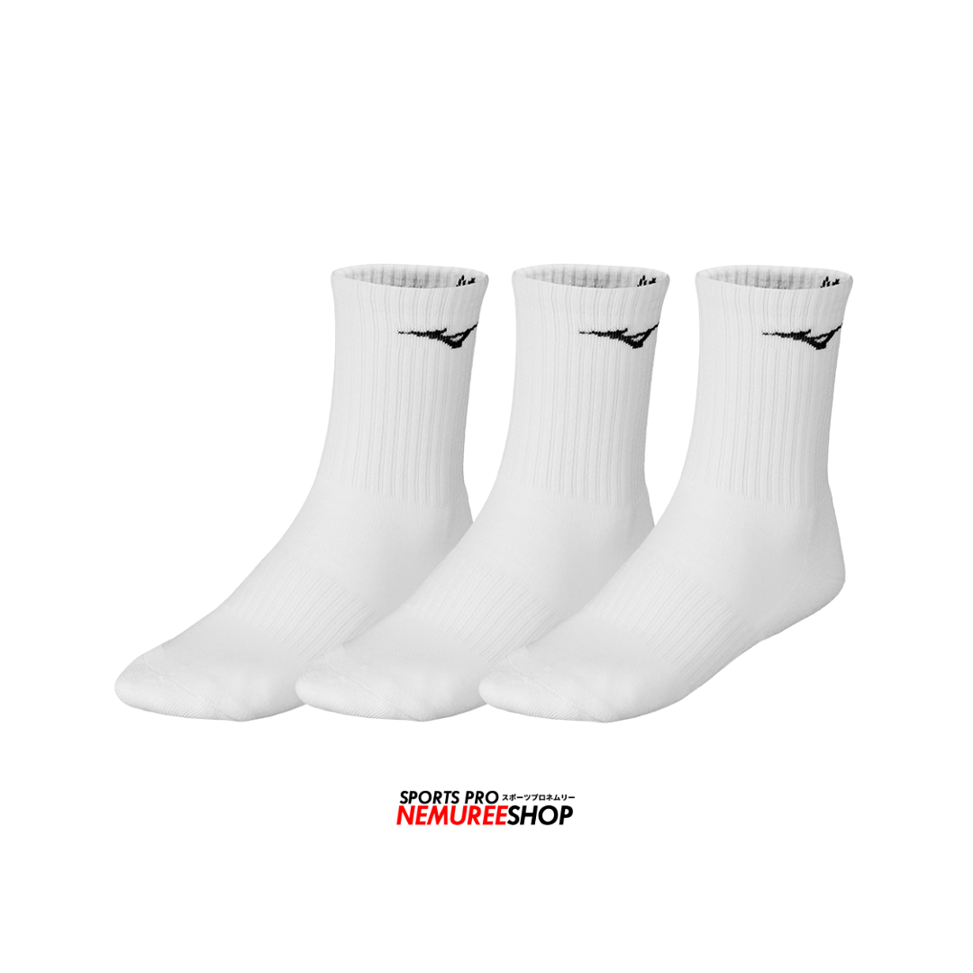 MIZUNO Accessories TRAINING 3P SOCKS (WHITE) - Nemuree Shop - Online Sports Store
