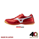 MIZUNO Futsal Shoes MORELIA SALA JAPAN IN (MORELIA 40TH RED/WHITE) - Nemuree Shop - Online Sports Store