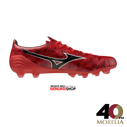 MIZUNO Football Shoes ALPHA 2 ELITE (MORELIA 40TH RED/BLACK/GOLD) - Nemuree Shop - Online Sports Store
