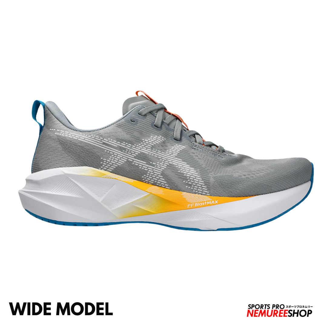 ASICS Running Shoes NOVABLAST 5 WIDE (GRAVEL/WHITE) - Nemuree Shop - Online Sports Store