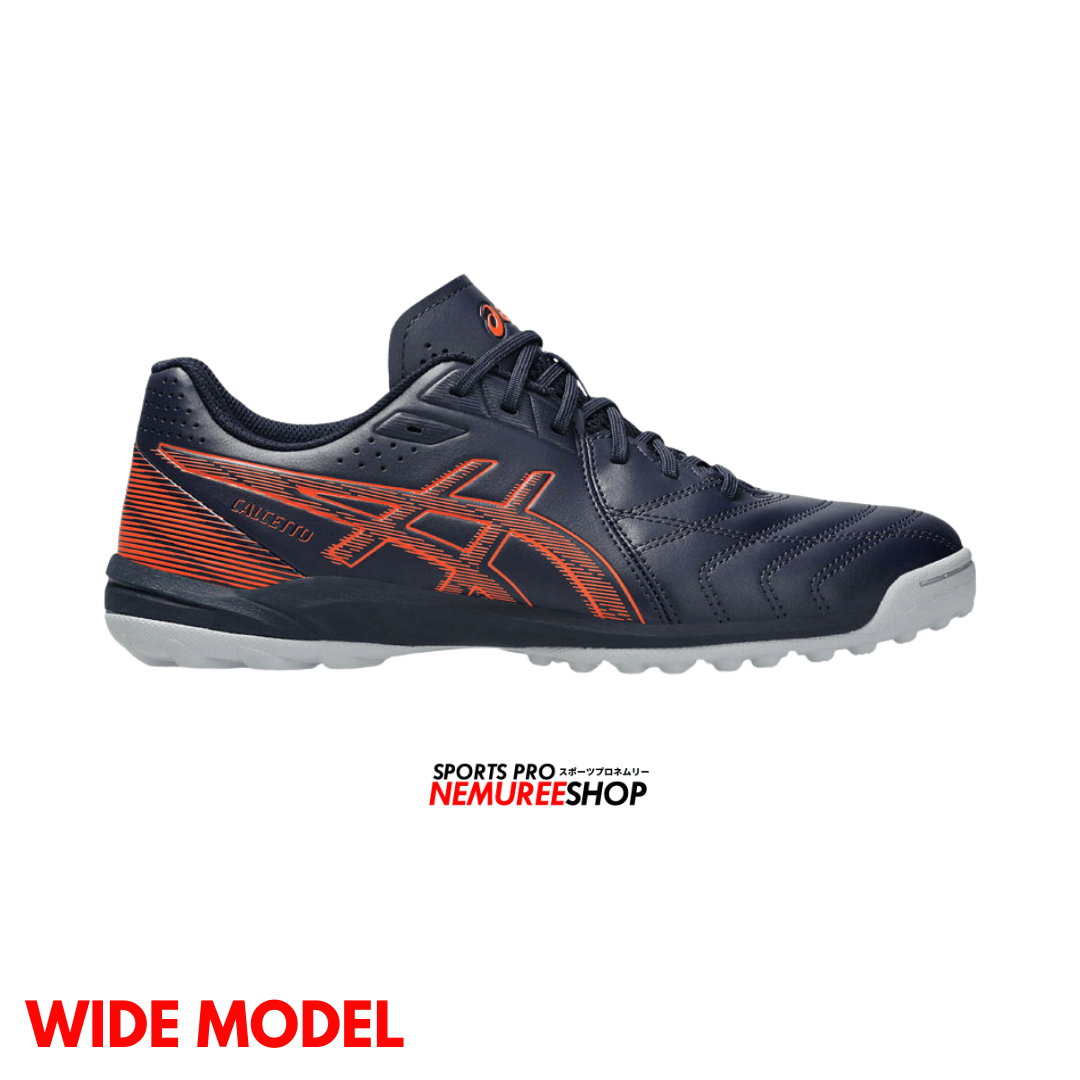 ASICS Futsal Shoes CALCETTO WD 9 TF (MIDNIGHT / HABANERO) - Nemuree Shop - Online Sports Store
