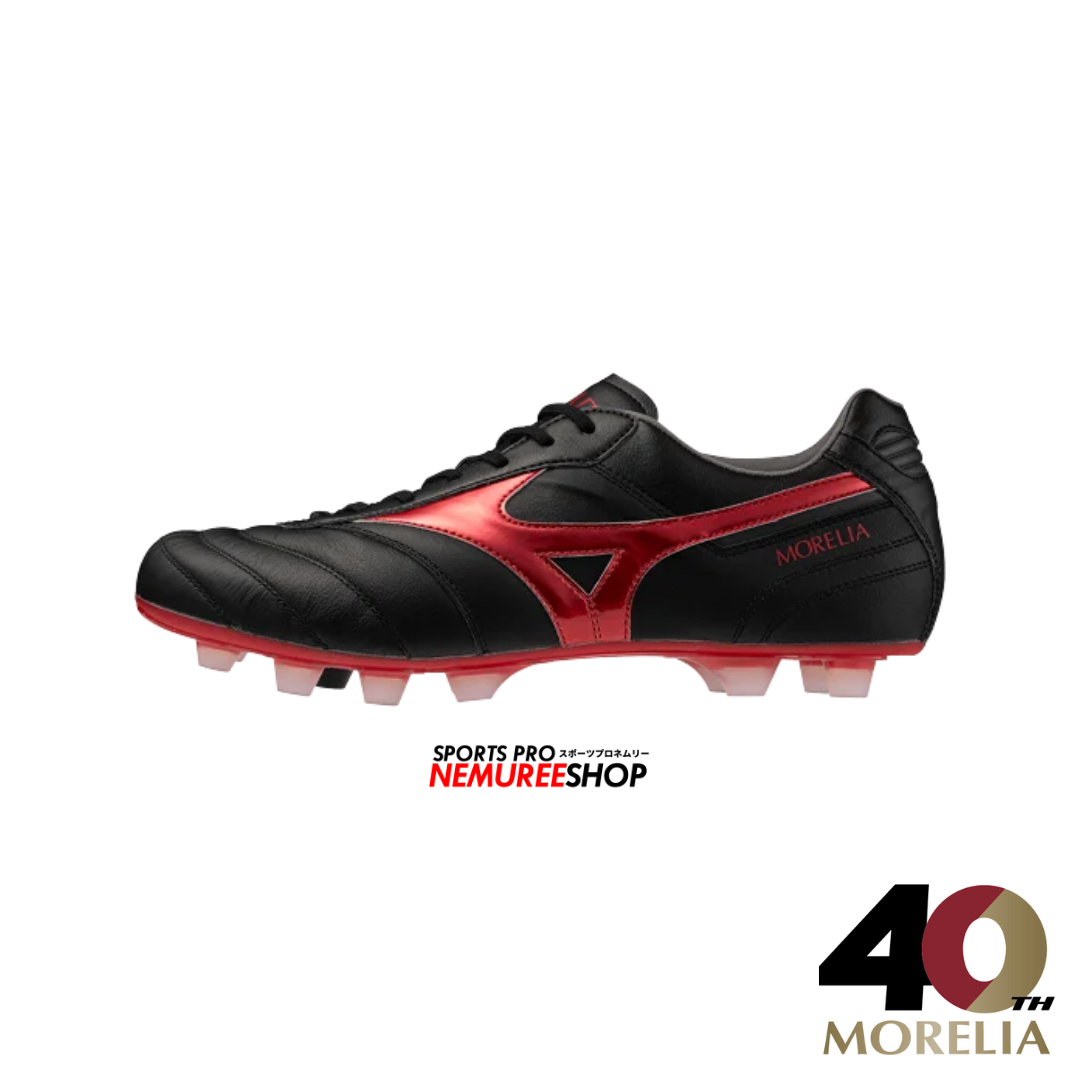 MIZUNO Football Shoes MORELIA 2 ELITE (BLACK / MORELIA 40TH RED) - Nemuree Shop - Online Sports Store