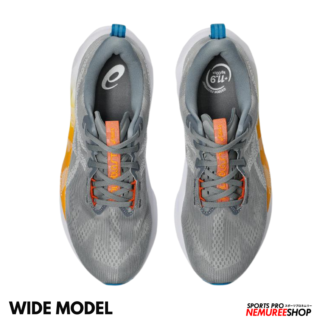ASICS Running Shoes NOVABLAST 5 WIDE (GRAVEL/WHITE) - Nemuree Shop - Online Sports Store