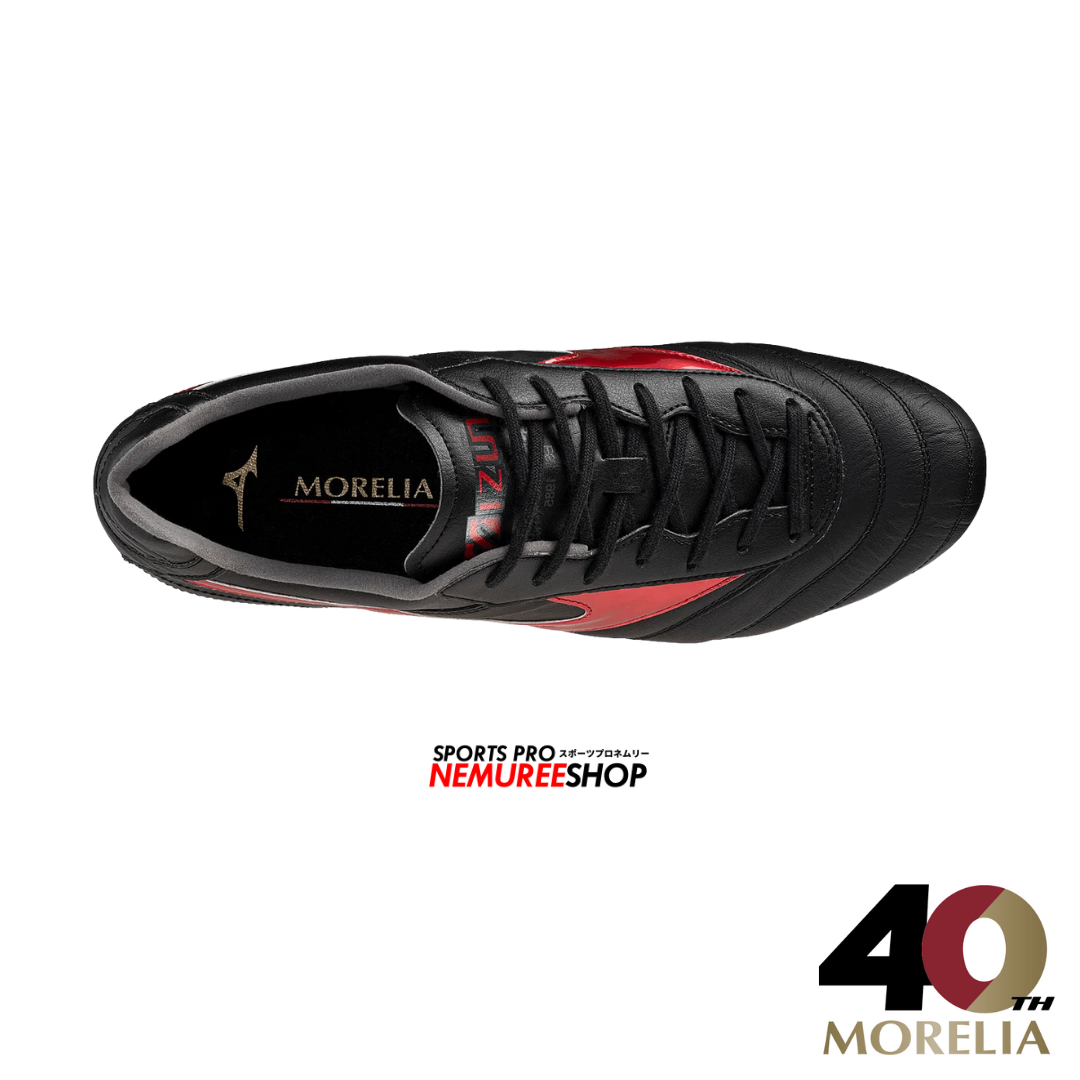MIZUNO Football Shoes MORELIA 2 ELITE (BLACK / MORELIA 40TH RED) - Nemuree Shop - Online Sports Store