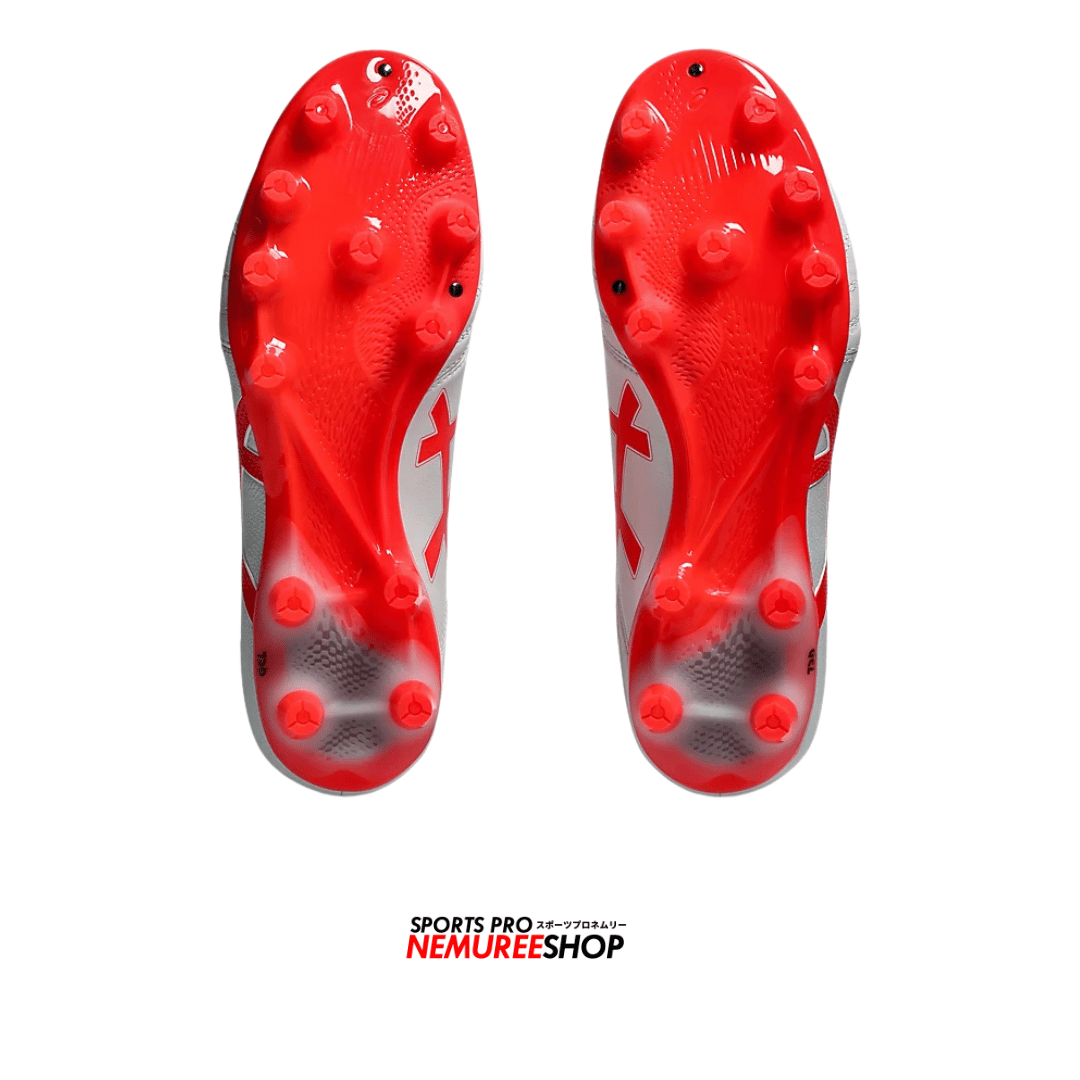 ASICS Football Shoes DS LIGHT PRO (WHITE / FLASH RED) - Nemuree Shop - Online Sports Store