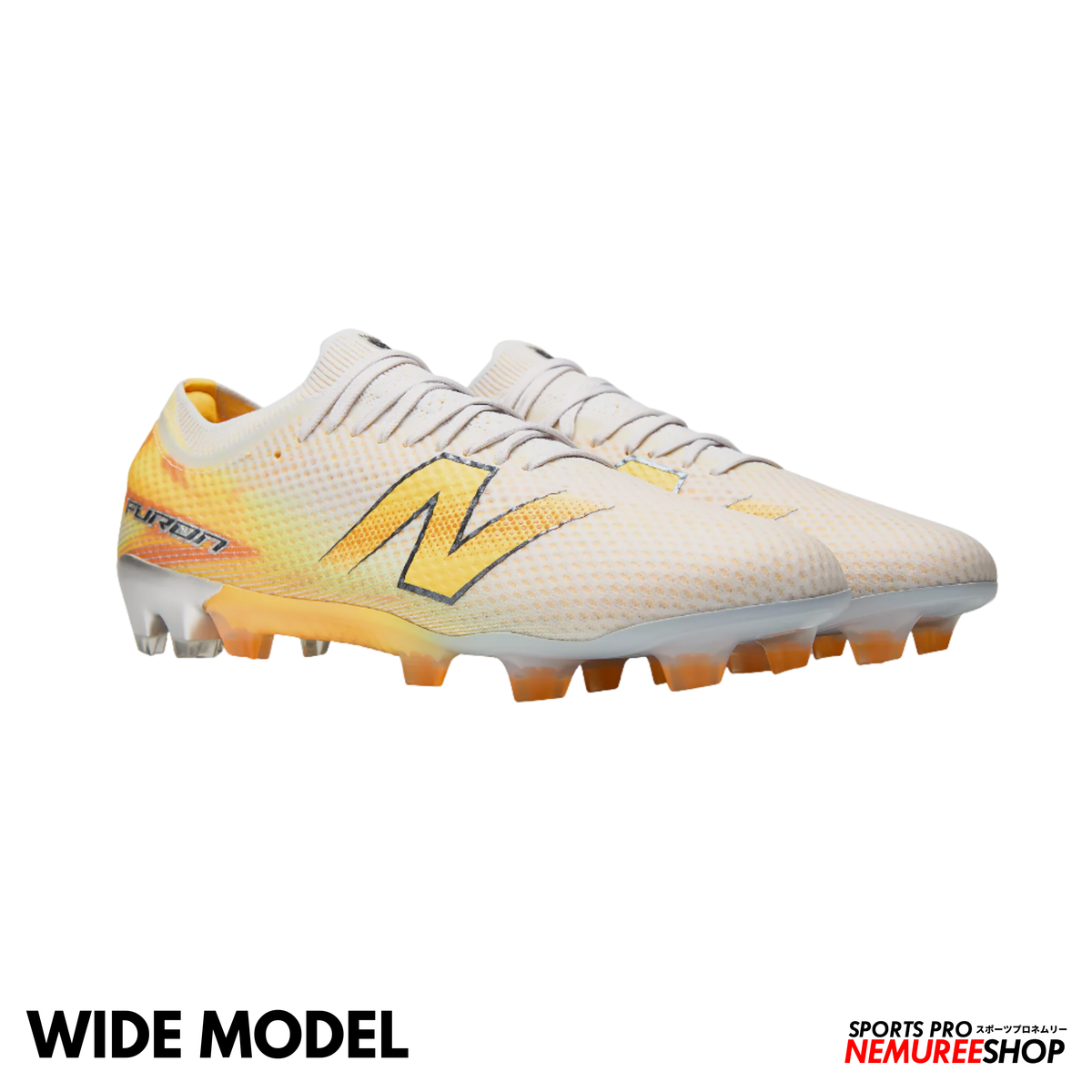 NEW BALANCE Football Shoes FURON ELITE FG V9 WIDE (FRESH AIR/SATSUMA ORANGE)