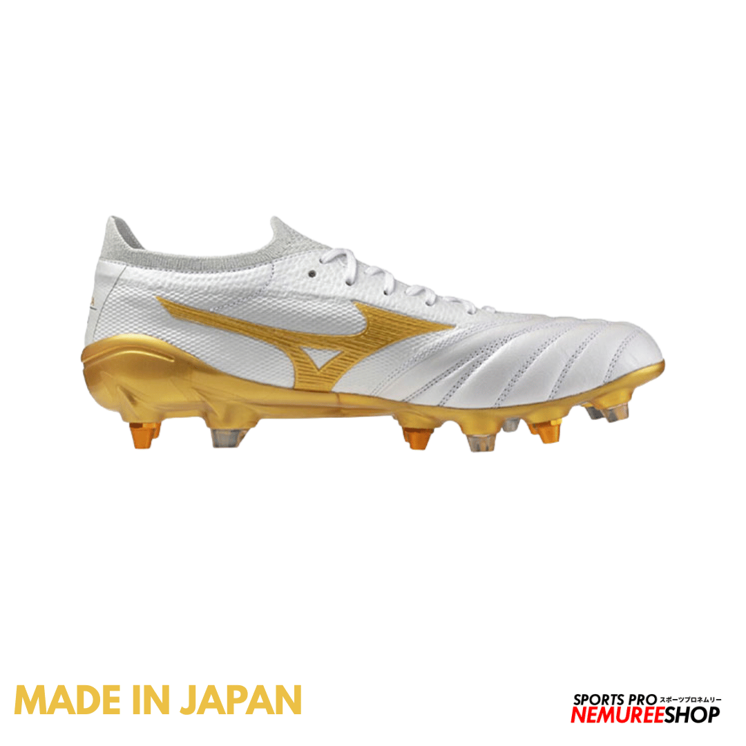 MIZUNO Football Shoes MORELIA NEO 4 BETA JAPAN MIX (WHITE / GOLD)