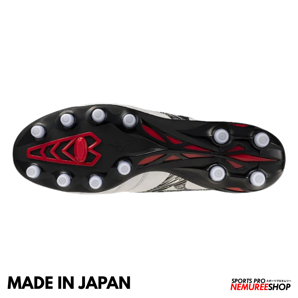 MIZUNO Football Shoes MORELIA NEO 5 JAPAN (WHITE/BLACK/CHINESE RED)
