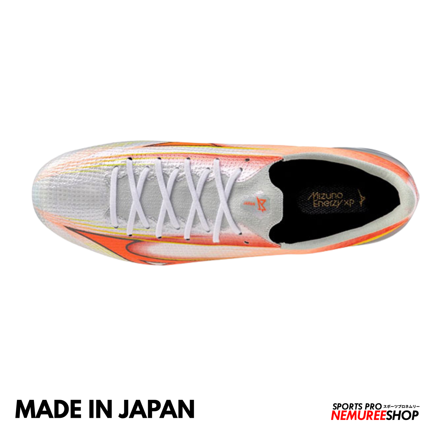 MIZUNO Football Shoes ALPHA 3 JAPAN (WHITE/LAVA ORANGE/EVENING PRIMROSE)