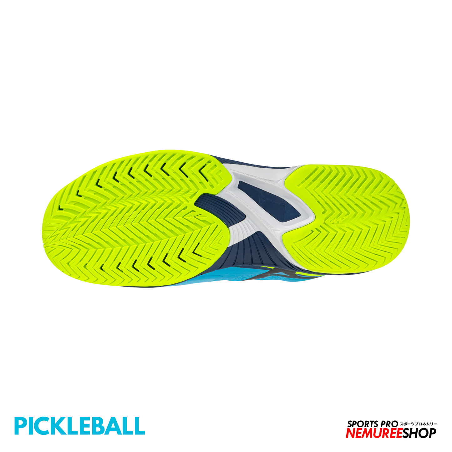 MIZUNO PickleBall Shoes WAVE STRIKE (JET BLUE / LIGHTNING YELLOW / ESTATE BLUE) - Nemuree Shop - Online Sports Store